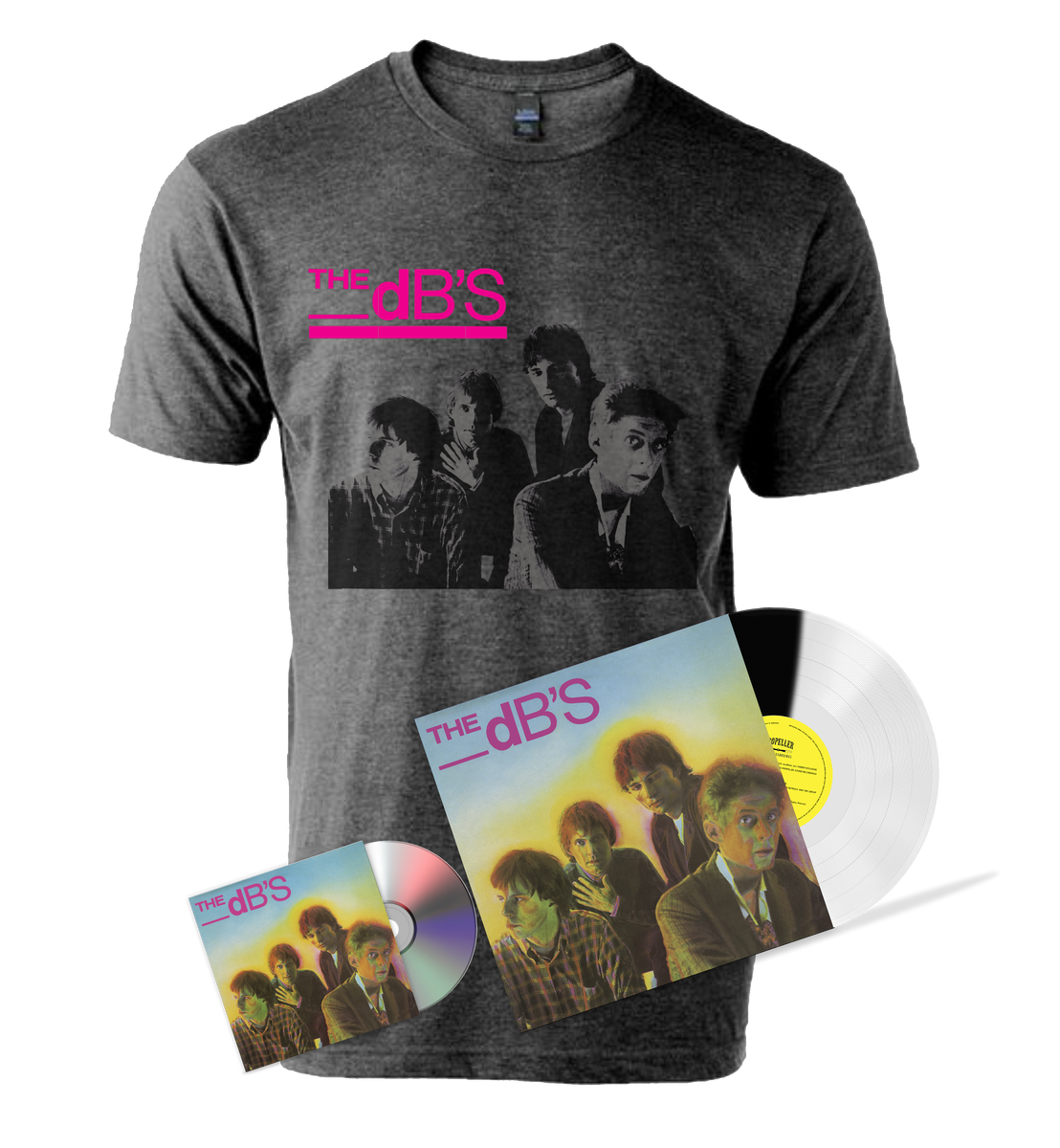 The dB’s Stands For deciBels Split Vinyl + CD + Tee Bundle Propeller