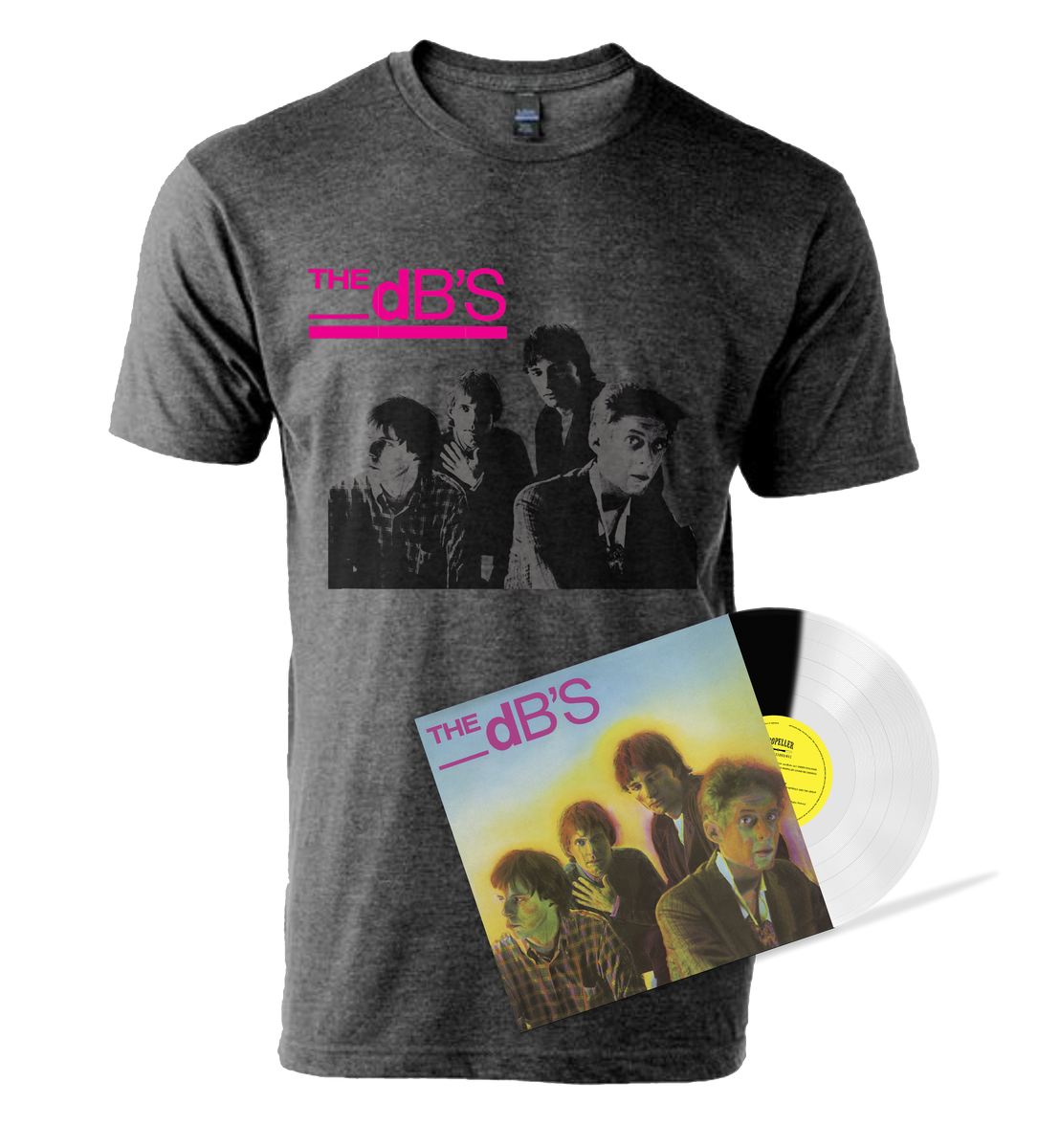The dB's "Stands for deciBels" Split Vinyl & Tee Bundle Propeller