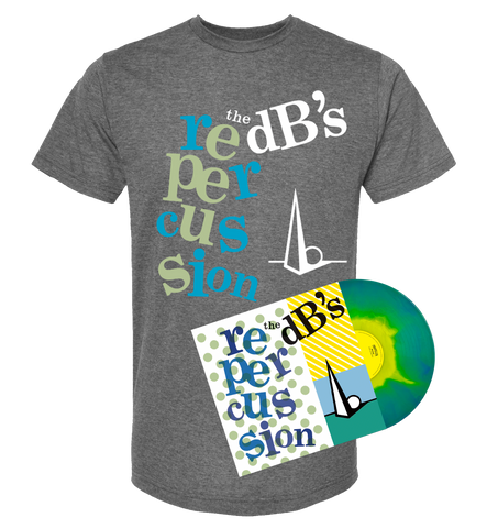 The dB's "Repercussion" Blue-Yellow-Green Sunrise Vinyl & Tee Bundle