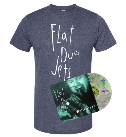 Pre-Order: Flat Duo Jets "White Trees [2024 Remaster]" Swamp Thing Colored Vinyl + Tee Bundle