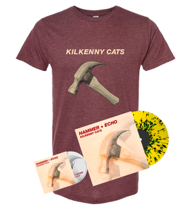 Pre-Order Kilkenny Cats "Hammer + Echo" Tee + CD + Limited Edition LP Bundle
