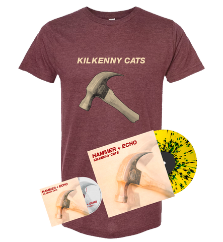 Pre-Order Kilkenny Cats "Hammer + Echo" Tee + CD + Limited Edition LP Bundle