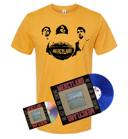Mercyland's No Feet On The Cowling [2023 Remixed & Remastered Edition] Tee + CD + LP Bundle