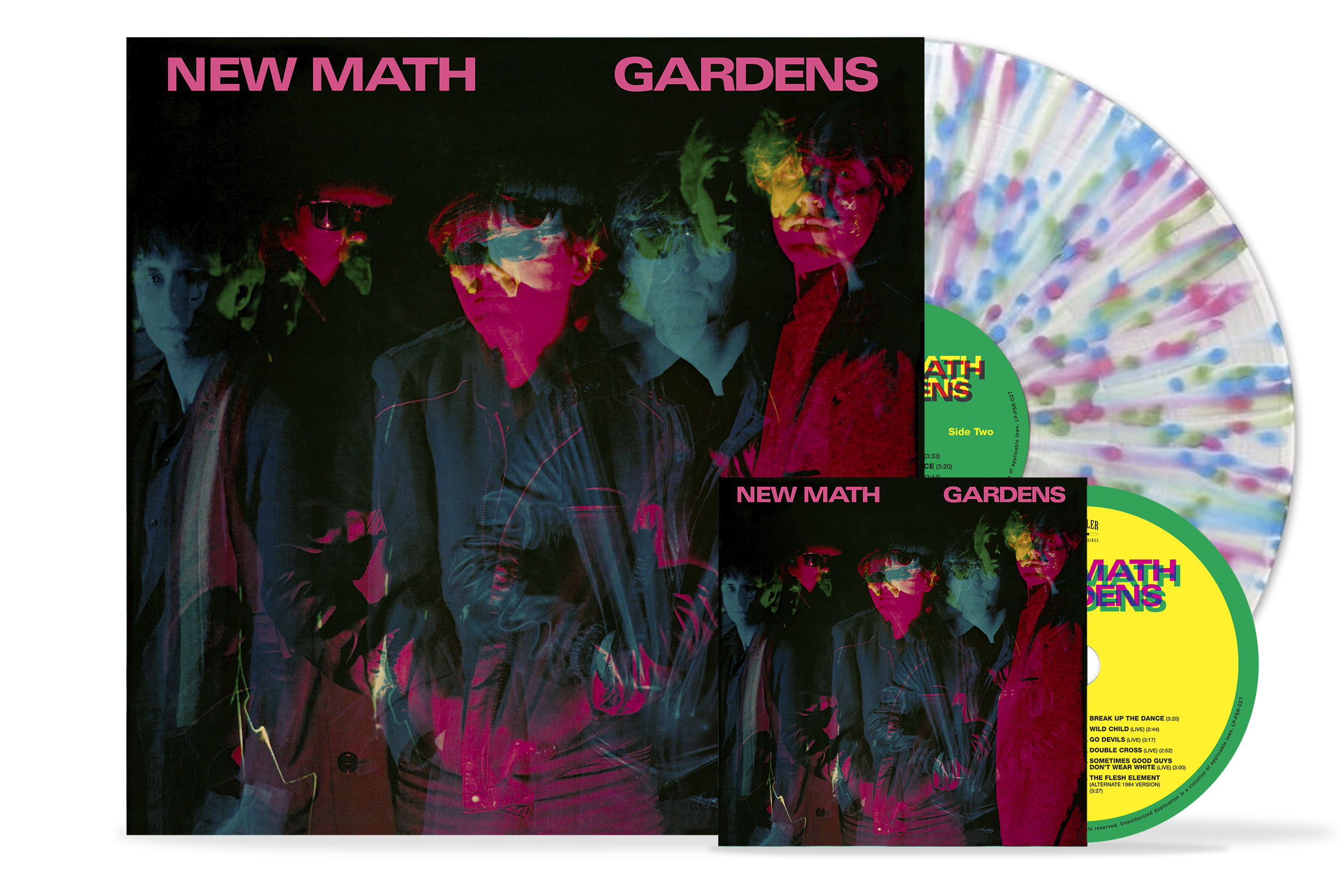 New Math's Gardens [Remastered + Expanded] CD + 3-Color Splatter