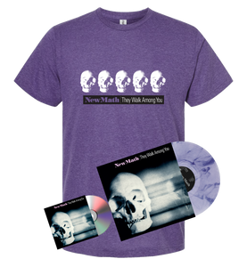 New Math's They Walk Among You [Remastered + Expanded] Tee, CD + Amethyst Swirl LP Bundle