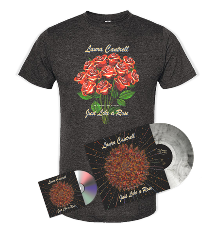 Laura Cantrell - Just Like A Rose - LP + CD + Tee Bundle.